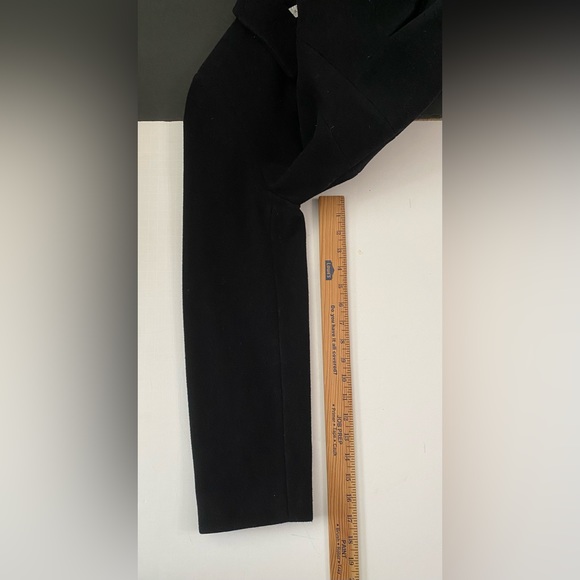 Larry Levine Wool Cashmere Blend Classic Classy Coat Black Women’s size 10 - Picture 6 of 13